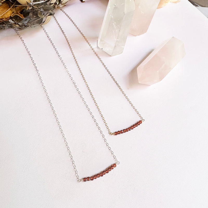 Garnet Gembar in Silver