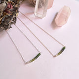 Green Ombre Gembar in Silver