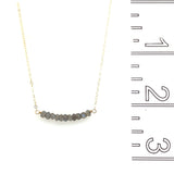 Labradorite Gembar in Gold