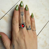 Blood Red Talisman Garnet Ring