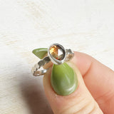 Golden Zircon Ring