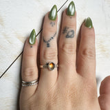 Golden Zircon Ring