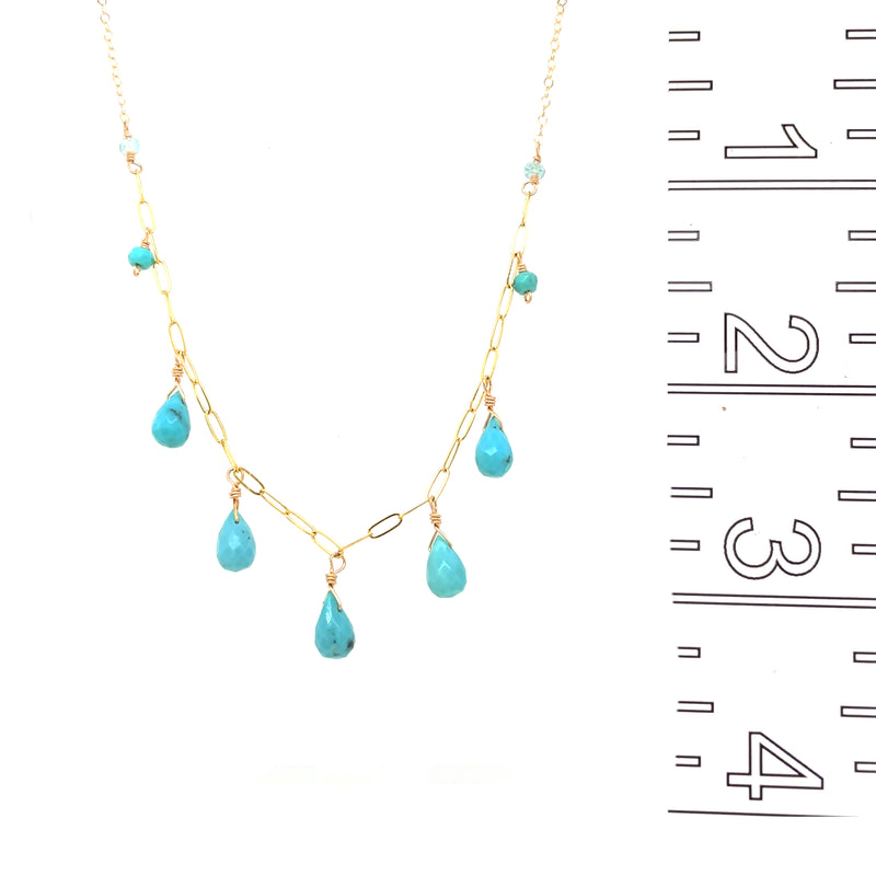 Turquoise Seadrop Necklace