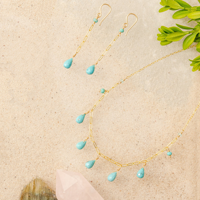 Turquoise Seadrop Necklace