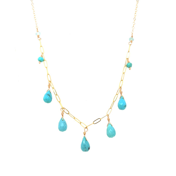 Turquoise Seadrop Necklace