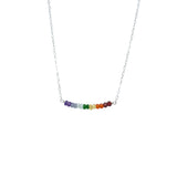 Classic Rainbow Bar Necklace
