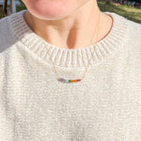 Classic Rainbow Bar Necklace