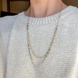Double Blue Necklace