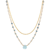 Double Blue Necklace