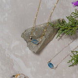 Oval Aquamarine Necklace