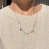 Rainbow Droplets Necklace