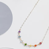 Minimalist Rainbow Necklace