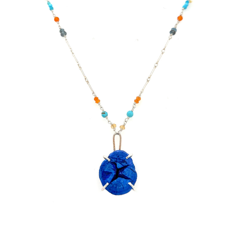 Azurite Pendant Necklace