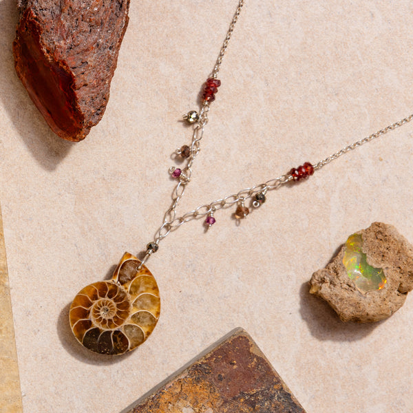 Ammonite Pendant Necklace