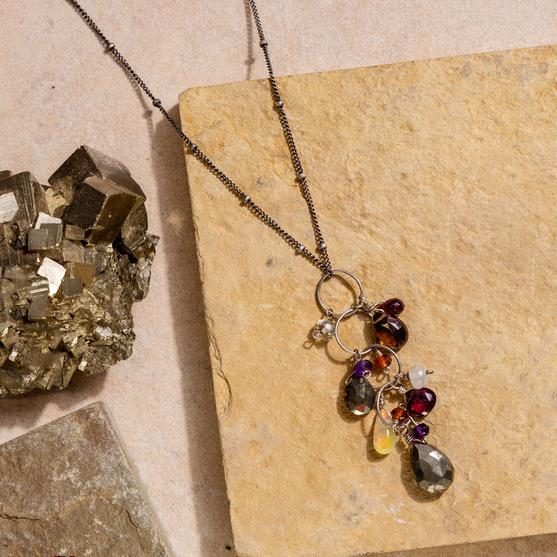 Petrified Forest Tassel Necklace