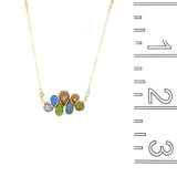 Woven Oregon Forest Gemstone Necklace