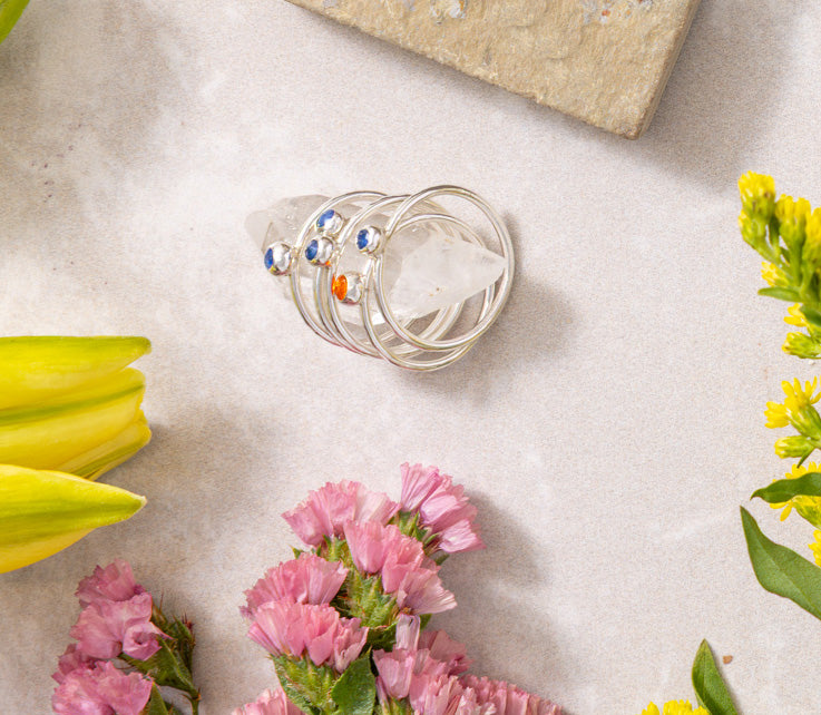 Blue Sapphire Stacking Ring