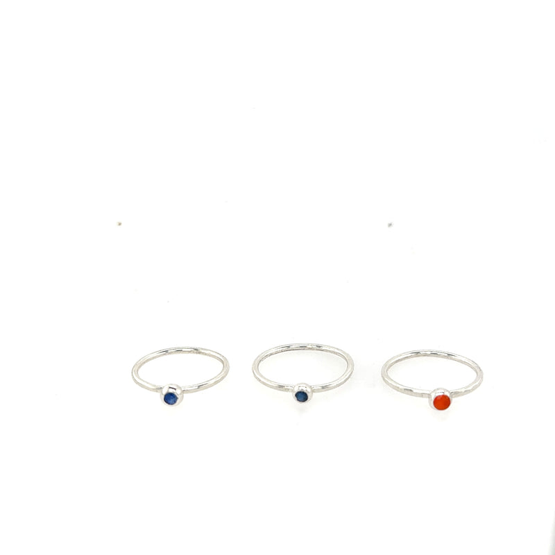 Blue Sapphire Stacking Ring