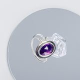 Brilliant Purple Amethyst Ring