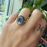Blue Striated Kyanite Ring