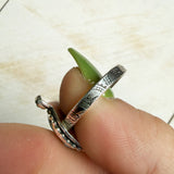 Turquoise Ring with Floral Detail