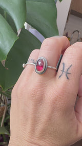 Red Garnet Ring