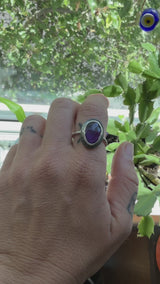 Brilliant Purple Amethyst Ring