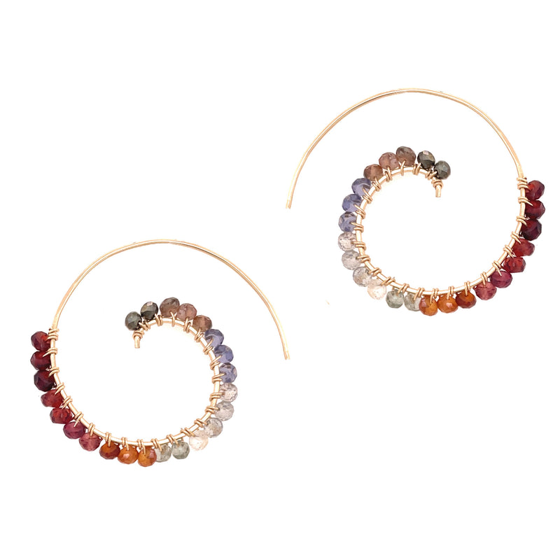 Mountain Ombre Swirl Earring