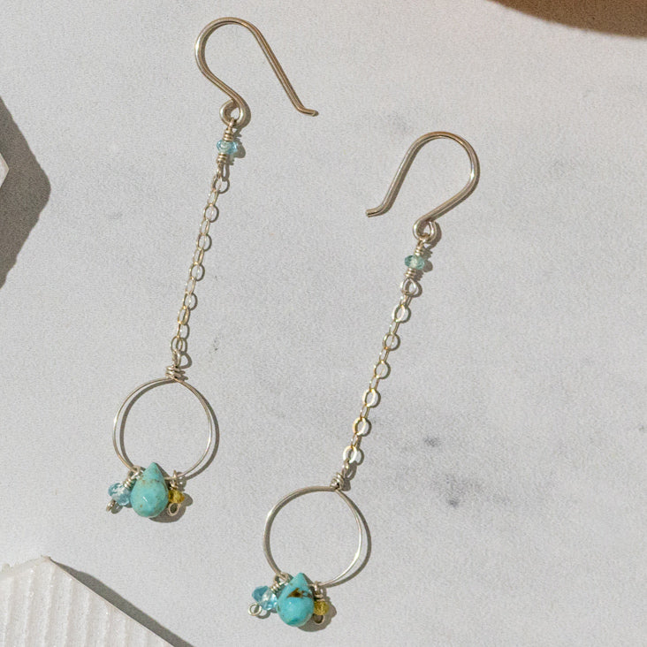 Solo Turquoise Droplet Earring