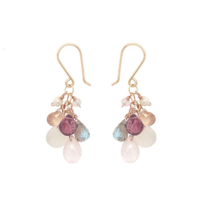 Encompassing Gemstone Drop Earring