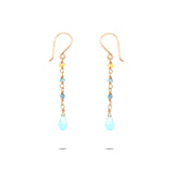 Blue Ombre Links Earring