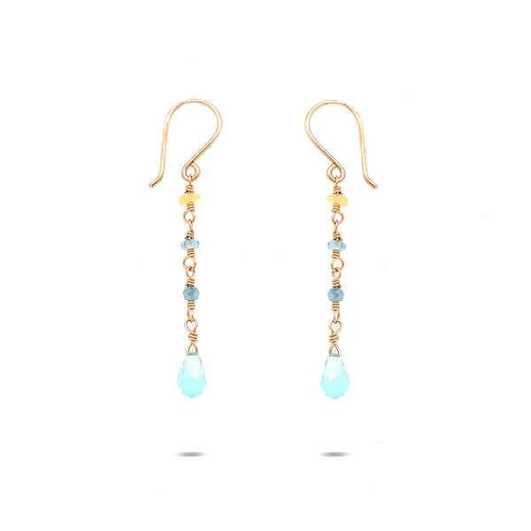 Blue Ombre Links Earring