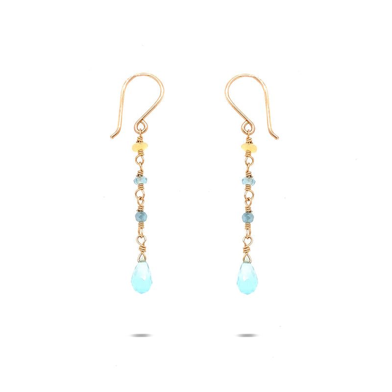 Blue Ombre Links Earring