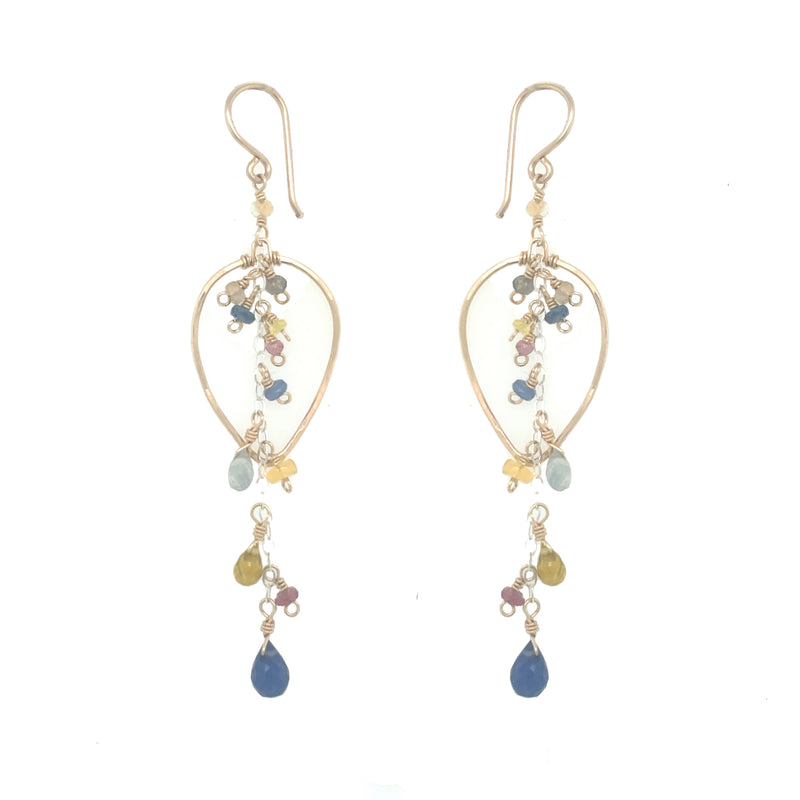 Sun Warmed Petal Drop Earring
