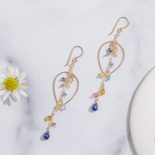 Sun Warmed Petal Drop Earring