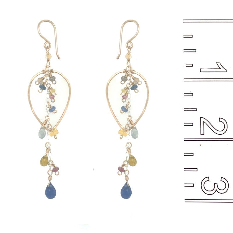 Sun Warmed Petal Drop Earring
