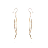 Wrapped Pearl Swoop Earring