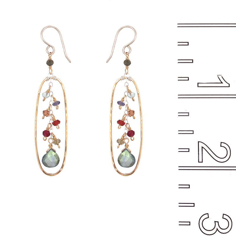 Gemstone Pebble Earring