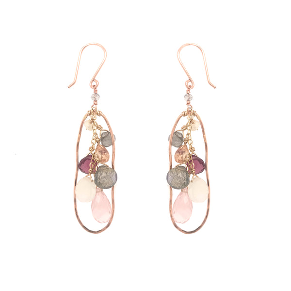 Wavy Oval Frame Earring