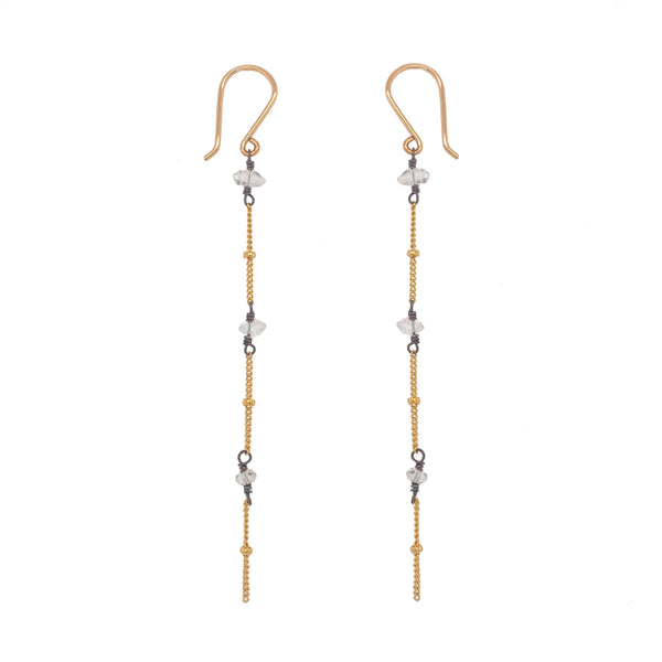 Herkimer Chain Earring