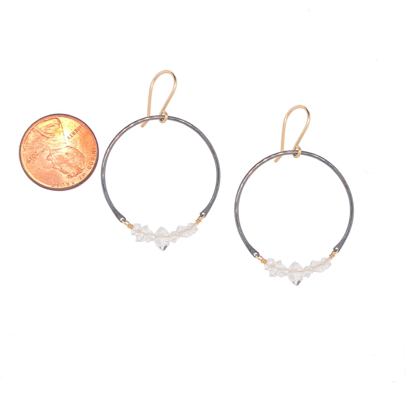 Herkimer Open Hoop Earrings