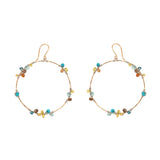 Prismatic Shimmer Hoop Earring