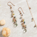 Rich Green Droplets Earring