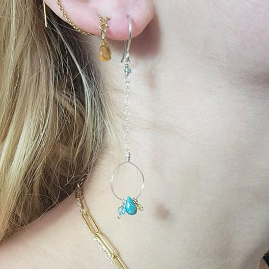 Solo Turquoise Droplet Earring