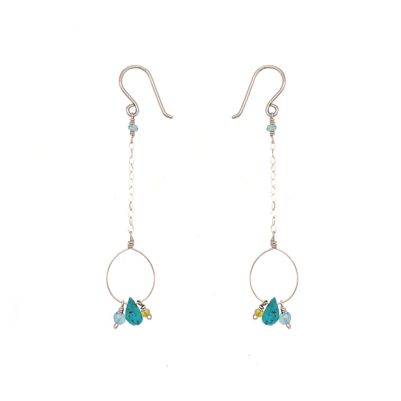 Solo Turquoise Droplet Earring