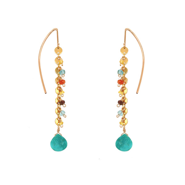 Coin Wave Earring