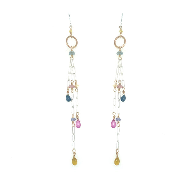 Crawling Vine Sapphire Earring