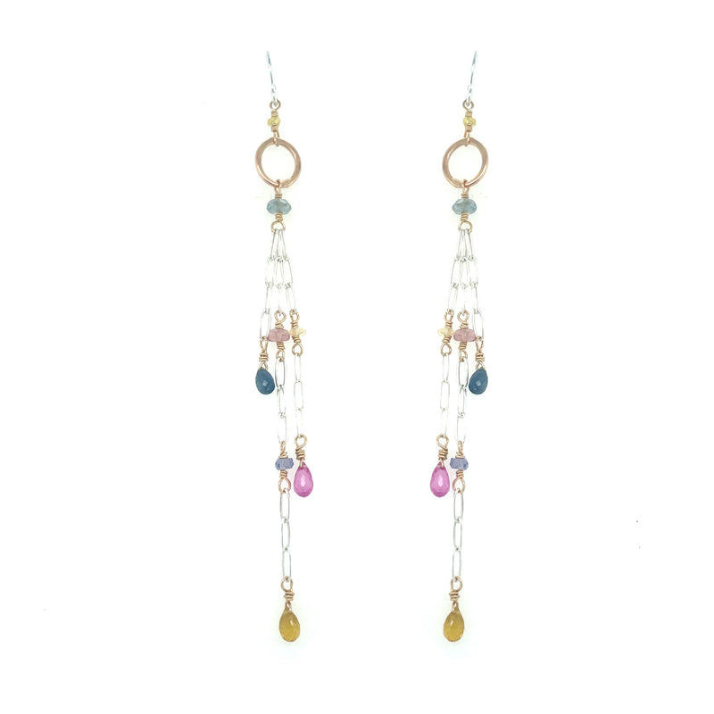 Crawling Vine Sapphire Earring