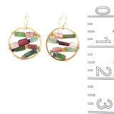 Tourmaline Stained Glass Window Earrings