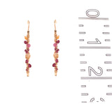 Marbled Burgundy Earrings